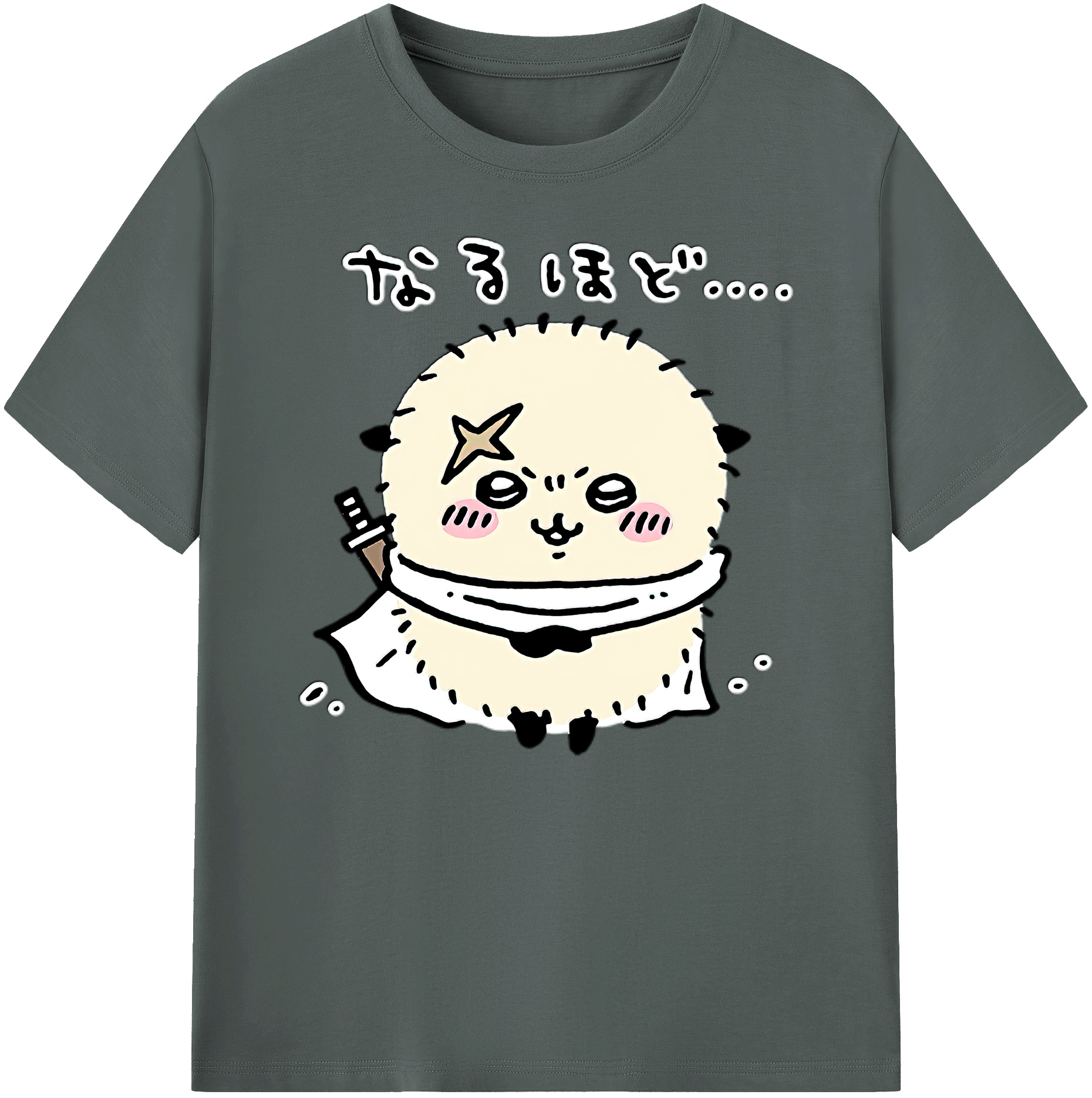 （画像用） ちいかわ ラッコ Chii-kawa Sea otter 綿100％ メンズ半袖Tシャツ｜肌触りやわらか＆通気性